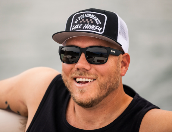 Black/White Hat - Checkered Logo