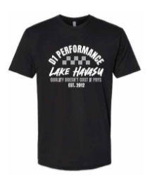 MENS - Black T Shirt 2024 Grey Checkered Logo