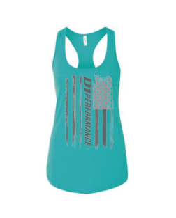 WOMENS - Turquoise w/ Ghost Flag
