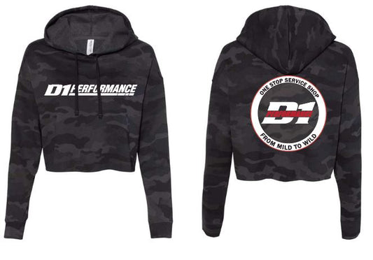 WOMENS - D1 Performance Crop Hoodie