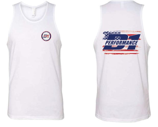 MENS -White D1 Performance Tank