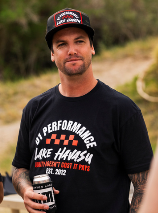 MENS - Black T Shirt 2024 Red Checkered Logo